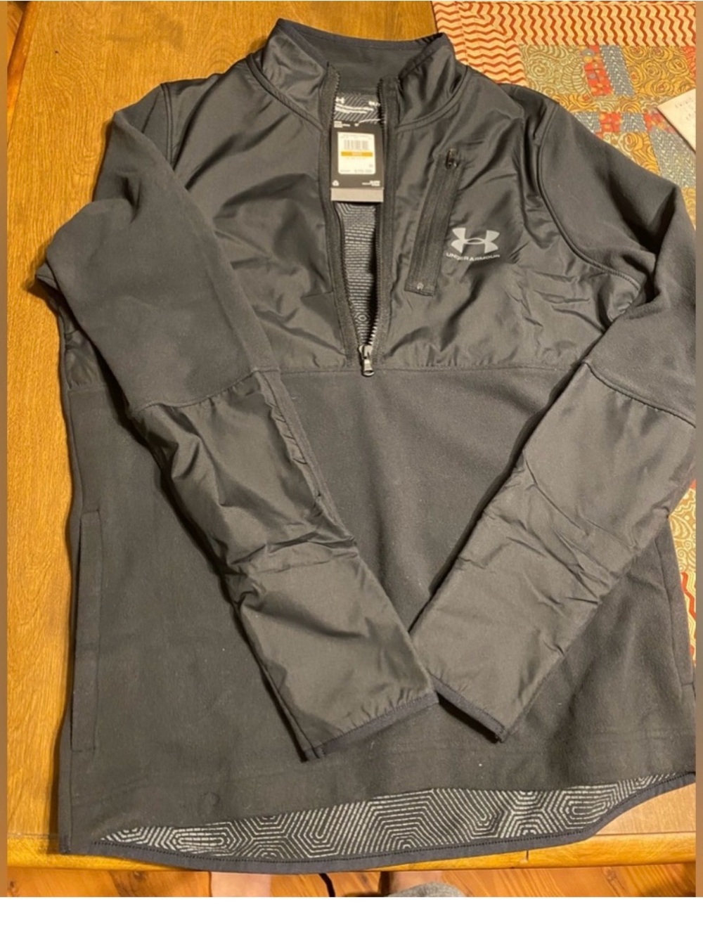 Under Armour Black 1/2 Zip Pullover